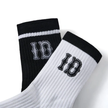 Vớ Nam Cổ Cao ICONDENIM Mid-Crew Đen Trắng - Giá Ưu Đãi 39.000, Độ Bền Cao, Thoải Mái 8