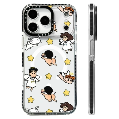Vỏ sạc không dây Angel Crayon Shin-chan cho iPhone 12-17 Pro Max, 16E/17AIR, silicon mềm trong suốt, chống sốc - Giá 117.720₫ 2