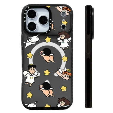 Vỏ sạc không dây Angel Crayon Shin-chan cho iPhone 12-17 Pro Max, 16E/17AIR, silicon mềm trong suốt, chống sốc - Giá 117.720₫ 3