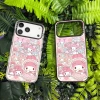 Vỏ sạc không dây My Melody hồng - Acrylic trong suốt, chống sốc, tương thích iPhone 11-13, 15-17 Pro Max & 15 Plus