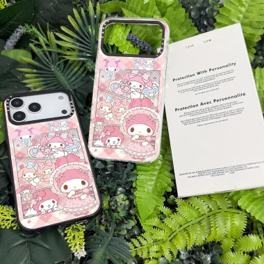 Vỏ sạc không dây My Melody hồng - Acrylic trong suốt, chống sốc, tương thích iPhone 11-13, 15-17 Pro Max & 15 Plus 3