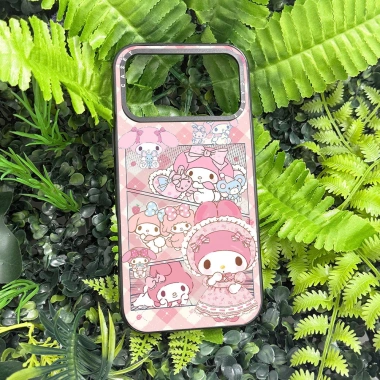 Vỏ sạc không dây My Melody hồng - Acrylic trong suốt, chống sốc, tương thích iPhone 11-13, 15-17 Pro Max & 15 Plus 5