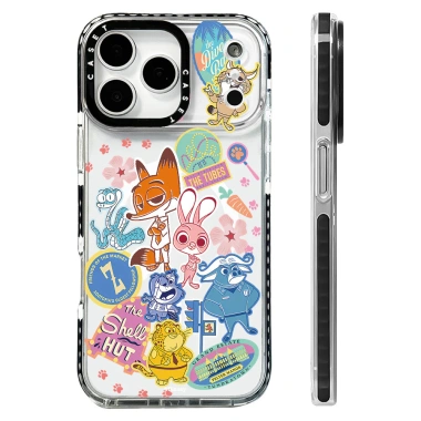 Vỏ Sạc Không Dây Zootopia 2 Stickermania Silicon Mềm Trong Suốt Tương Thích iPhone 12-17 Pro Max Chống Sốc 3