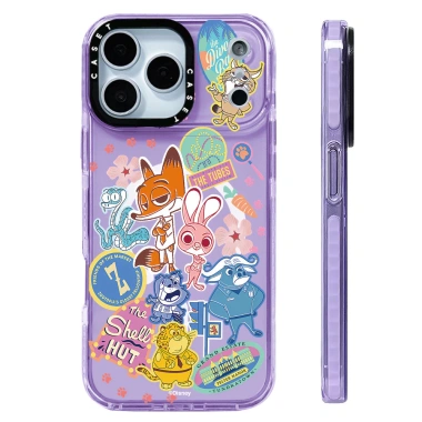 Vỏ Sạc Không Dây Zootopia 2 Stickermania Silicon Mềm Trong Suốt Tương Thích iPhone 12-17 Pro Max Chống Sốc 5