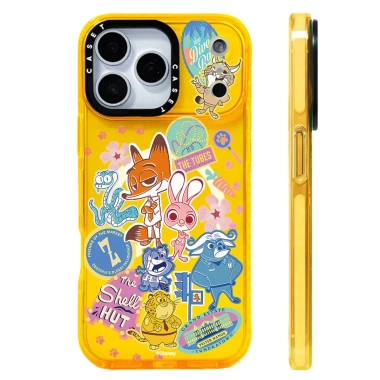 Vỏ Sạc Không Dây Zootopia 2 Stickermania Silicon Mềm Trong Suốt Tương Thích iPhone 12-17 Pro Max Chống Sốc 7