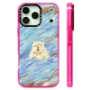 Vỏ sạc từ tính không dây Wavesurfing Dog Oil Painting silicone mềm trong suốt chống sốc tương thích iPhone 12 13 14 15 16 17 Pro Max 17AIR 7