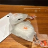 Vỏ tai nghe FLAZEA cá vàng – Chống rơi, bụi, trầy xước, kèm dây chuyền, tương thích AirPods 1‑4 & Pro2 8