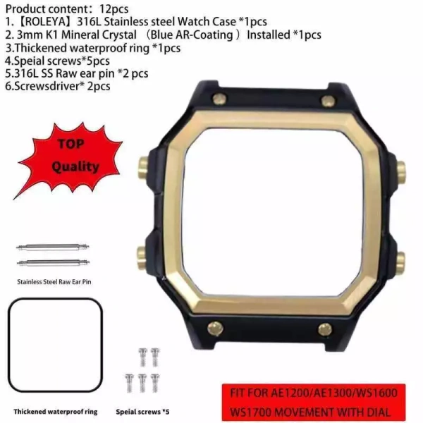 Hình ảnh sản phẩm Vỏ thép không gỉ Casio AE1.200 AE1.300 WS1.600 WS1.700 - Bảo vệ tối đa, giá 1.55 triệu