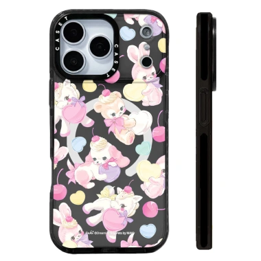 Vỏ thú cưng hình trái tim có màn hình, sạc không dây từ tính, silicon mềm, tương thích iPhone 12-17 Pro Max, chống sốc 4