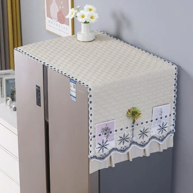 Vỏ trang trí tủ AWNGD, tấm che bụi tủ lạnh 55x140cm, khăn máy giặt thêu sao biển chống bụi - Giá chỉ 112.644 VND 10