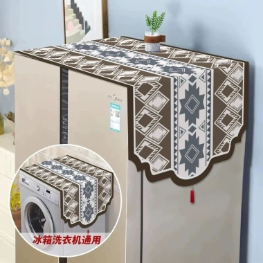 Vỏ tủ lạnh hai cửa một cửa kiểu Mỹ mới chống bụi, vải che máy giặt, vải đỏ lễ hội 6.18 KKGP - Giá ưu đãi 123.539₫