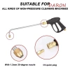 Vòi phun áp suất cao DARON 1/4 đa góc 360°, đầu nối thép không gỉ, xoay sạch khung gầm ô tô