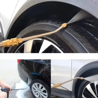 Vòi phun áp suất cao DARON 1/4 đa góc 360°, đầu nối thép không gỉ, xoay sạch khung gầm ô tô 7