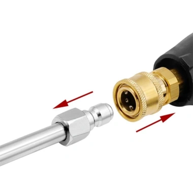 Vòi phun áp suất cao DARON 1/4 đa góc 360°, đầu nối thép không gỉ, xoay sạch khung gầm ô tô 9