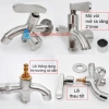 Vòi sen tắm inox SUS304 thân đúc không gỉ, tay sen tăng áp 304, bộ sen - tay sen 6