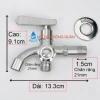 Vòi sen tắm inox SUS304 thân đúc không gỉ, tay sen tăng áp 304, bộ sen - tay sen 7