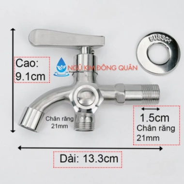 Vòi sen tắm inox SUS304 thân đúc không gỉ, tay sen tăng áp 304, bộ sen - tay sen 7