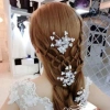 Vòng Cô Dâu Tóc Chân Hoa - Trang Sức Pha Lê & Ngọc Trai, Hoàn Hảo Cho Đám Cưới & Prom - Giá Ưu Đãi 29,592 VND 5