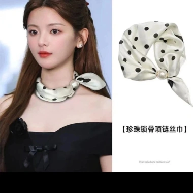 Vòng cổ khóa từ tính & khăn quàng cổ thời trang cho áo sơ mi mùa xuân hè - 73,445 VND 2