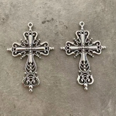 Vòng cổ Mân Côi Charms, bộ mặt dây chuyền Đức Trinh Nữ Maria & Thánh Giá - 5 món DIY 67.100₫