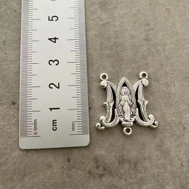 Vòng cổ Mân Côi Charms, bộ mặt dây chuyền Đức Trinh Nữ Maria & Thánh Giá - 5 món DIY 67.100₫