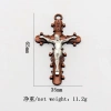 Vòng cổ móc khóa Virgin Mary, mặt dây chuyền Chúa Giêsu thép, bùa hộ mệnh ô tô 7