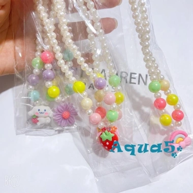 Vòng Cổ Ngọc Trai Nhân Tạo Aqua Hoạt Hình Ngọt Ngào - Quà Sinh Nhật Bé Gái, Trang Sức Sáng Tạo Giá 26.443 VND 5