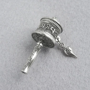Vòng cổ Sutra Tube Retro Tây Tạng mặt dây chuyền xoay phong cách dân tộc chỉ 42.153 VND