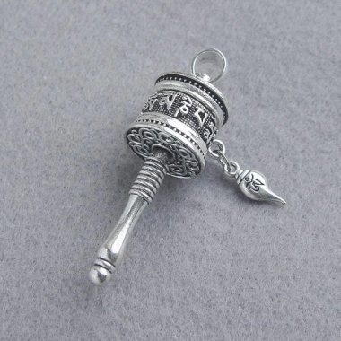Vòng cổ Sutra Tube Retro Tây Tạng mặt dây chuyền xoay phong cách dân tộc chỉ 42.153 VND