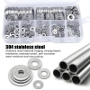 Vòng đệm thép không gỉ 360 chiếc - Phụ kiện phần cứng, bộ dây buộc, vòng đệm vít tròn, giảm giá 69.000₫ 4