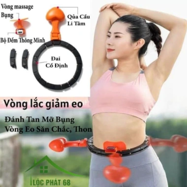 Vòng Lắc Eo HULA Đa Năng có Đồng Hồ Đo - Massage Giảm Mỡ Tự Động, Thông Minh, Giá 210.000đ
