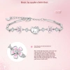 Vòng tay bạc Hello Kitty & Hoa Anh Đào - Quà tặng nữ sang trọng, có hộp, giá ưu đãi 233k 5