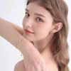 Vòng tay bạc Hello Kitty & Hoa Anh Đào - Quà tặng nữ sang trọng, có hộp, giá ưu đãi 233k 6