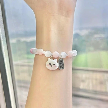 Vòng Tay Cặp Đôi Chiikawa Cô Gái Niche Thiết Kế Hachiware Usagi Mới 21.847 VND