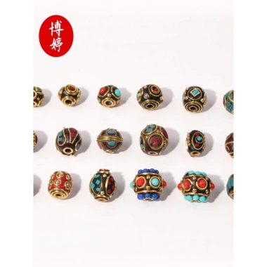 Vòng tay hạt Spacer tự làm Kẻ sọc Tây Tạng - thời trang, giảm 22% 33.756 VND 2
