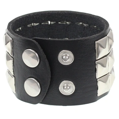 Vòng tay punk da JOY đinh tán vuông – Giá ưu đãi 30.018₫, phong cách cá tính 5