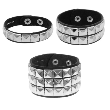 Vòng tay punk da JOY đinh tán vuông – Giá ưu đãi 30.018₫, phong cách cá tính 8