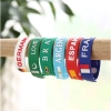 Vòng tay Quốc kỳ Qatar BS1 - Dây đeo cổ tay Quạt bóng đá Lưu niệm, Quà tặng nhỏ, Giá ưu đãi 57.200₫ 2