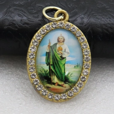 Vòng tay và vòng cổ chữ thập kim cương giả lấp lánh Quà tặng đức tin Giáng Sinh 3