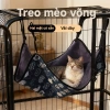 Võng treo chuồng mèo 2 lớp vải lông + canvas, đa màu, giảm còn 68,000 VND