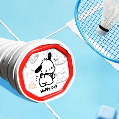 Vợt cầu lông miếng dán tay cầm mặt sau nhựa cứng hoạt hình, trang trí, giảm giá 20%