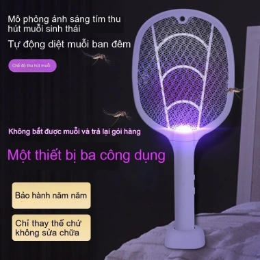 Vợt diệt côn trùng để bàn 3 trong 1 Shintree - Đèn tự động, Giá ưu đãi 340.000₫