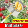 Vợt hái trái cây đa năng tăng đơ sào rút inox, móc cành, phơi quần áo, cán cá, cọc mác - chỉ 65.000