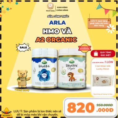 Voucher 100K Sữa Arla Baby&Me A2 HMO Đan Mạch 1-2-3 600/800g - Giảm còn 699k MC794