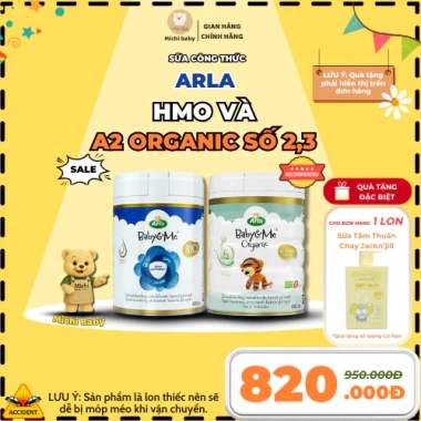 Voucher 100k + Tặng Sữa Arla Baby&Me Organic A2 HMO Đan Mạch - 1.015.000đ