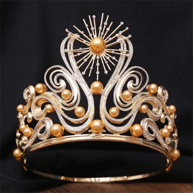 Vương miện kim cương giả lấp lánh cho cô dâu và phù dâu - Trang sức cưới sang trọng, giá ưu đãi 615.816₫