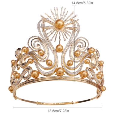 Vương miện kim cương giả lấp lánh cho cô dâu và phù dâu - Trang sức cưới sang trọng, giá ưu đãi 615.816₫