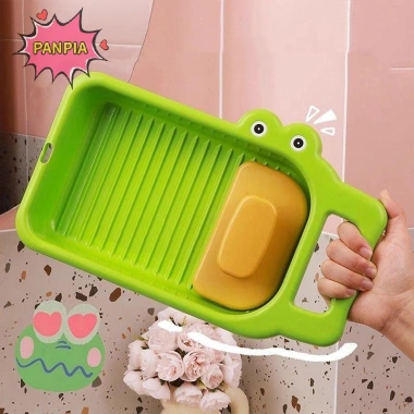 Washboard Hộ Gia Đình Làn Cá Sấu - Rửa Tay Quần Lót Đa Năng Chống Trơn Trượt 2