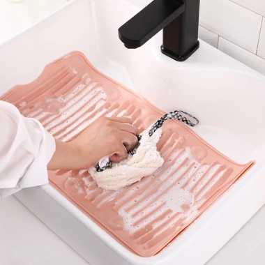 Washboard Hộ Gia Đình Làn Cá Sấu - Rửa Tay Quần Lót Đa Năng Chống Trơn Trượt 7