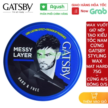 Wax Vuốt Giữ Nếp Tóc Nam Gatsby 75g Xanh Bóng Không Bết, Hương Hoa Quả - 139k 10